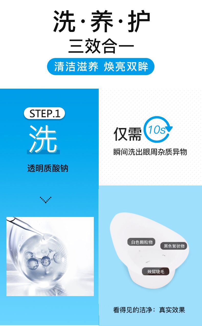 舒目玻尿酸复配精华眼部护理液350ml(图1)